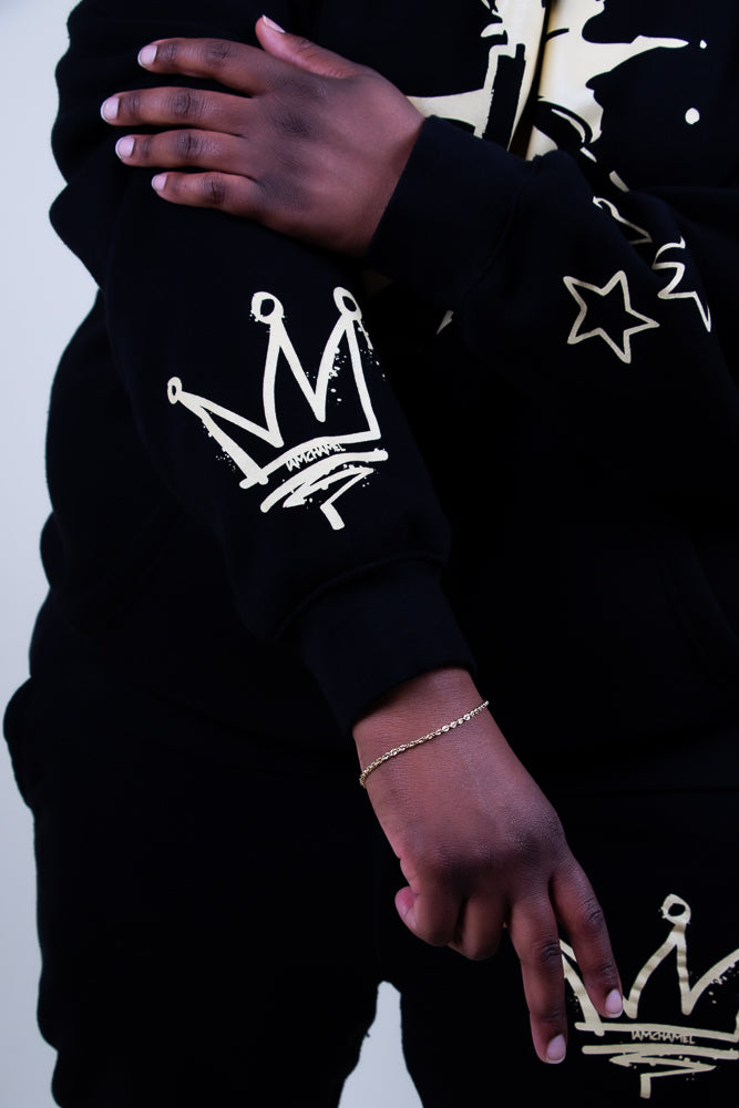 Black & Khaki Hoodie