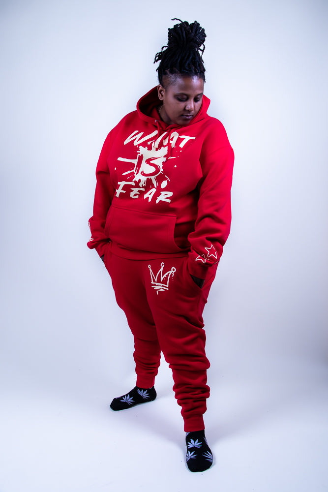 Red Sweatsuit Set