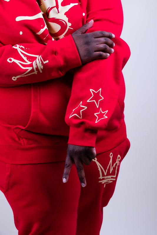 Red Sweatsuit Set